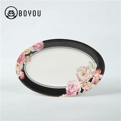 Keraamiline ovaalne plaat